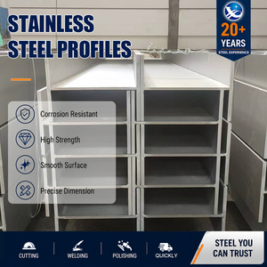 2205 321 Stainless Steel H Profile with Anti-Rust <b>Brushed</b> Finish 8m - Product Image 1