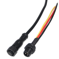 Câble de connecteur étanche à montage sur panneau M12 mâle-femelle 3 broches de longueur personnalisée