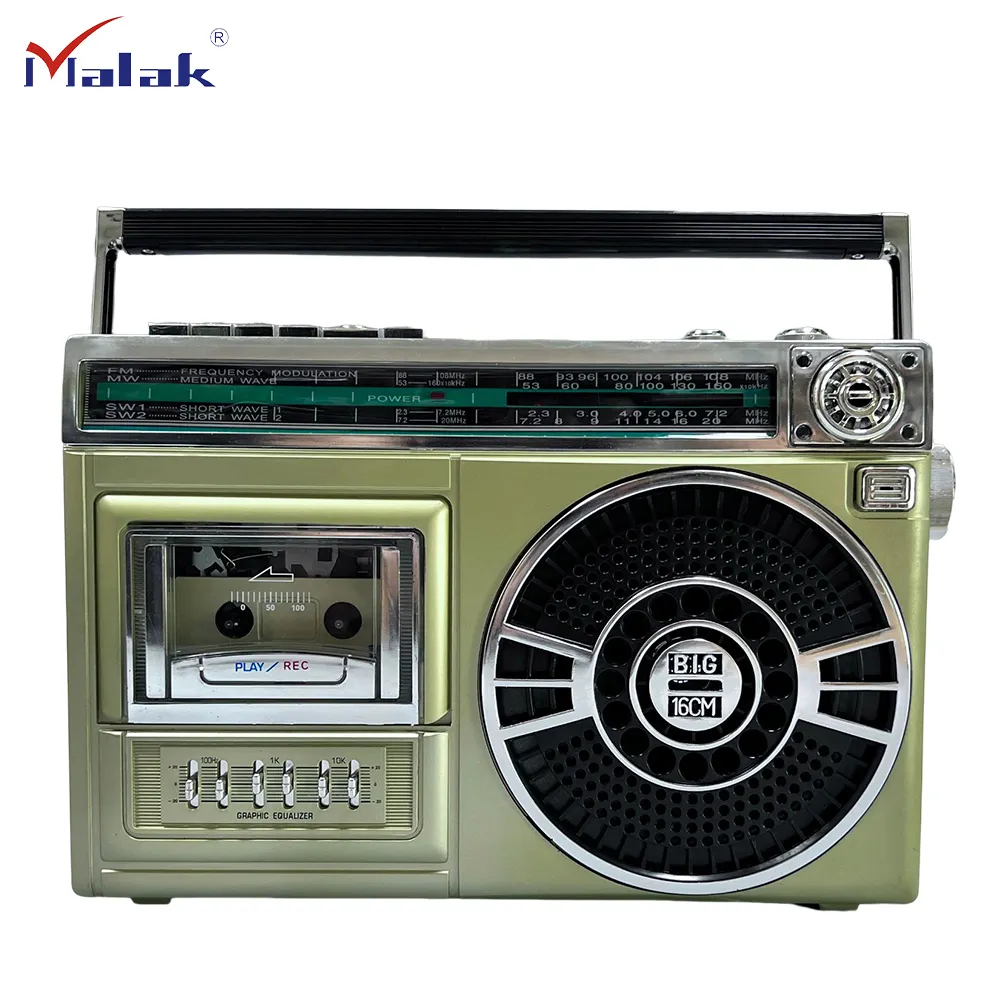 RX-300 taşınabilir radyo kaset kaydedici eski radyo eski moda klasik tarzı