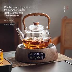 <span class=keywords><strong>Teiera</strong></span> in Vetro Borosilicato di Alta Qualità, Adatta <span class=keywords><strong>per</strong></span> Fornelli Elettrici, Nuovo Stile Cinese, <span class=keywords><strong>per</strong></span> Set da Caffè e Tè Domestici - Product Image 1