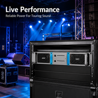 Amplificateur de puissance professionnel 2 canaux 200W classe H pour enceintes PA, caissons de basses, systèmes de sonorisation KTV et scéniques