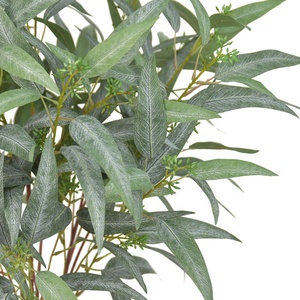 Tiges d'eucalyptus artificielles à feuilles longues, feuillage réaliste avec bourgeons pour la décoration de la maison <span class=keywords><strong>et</strong></span> des mariages - Product Image 2
