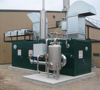 Générateur triphasé silencieux portable 500 kW kVA 1 mégawatt à moteur GPL, biomasse, gaz naturel, biogaz avec onduleur et Cogeneration (CHP)