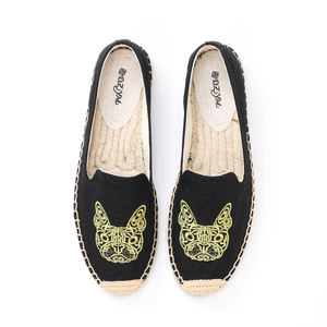 Alpargatas de Lona de Alta Calidad, Cómodas, con Suela Gruesa, Sandalias de Moda Sin Cordones, Zapatos Planos Casuales con Material Superior Elegante - Product Image 3