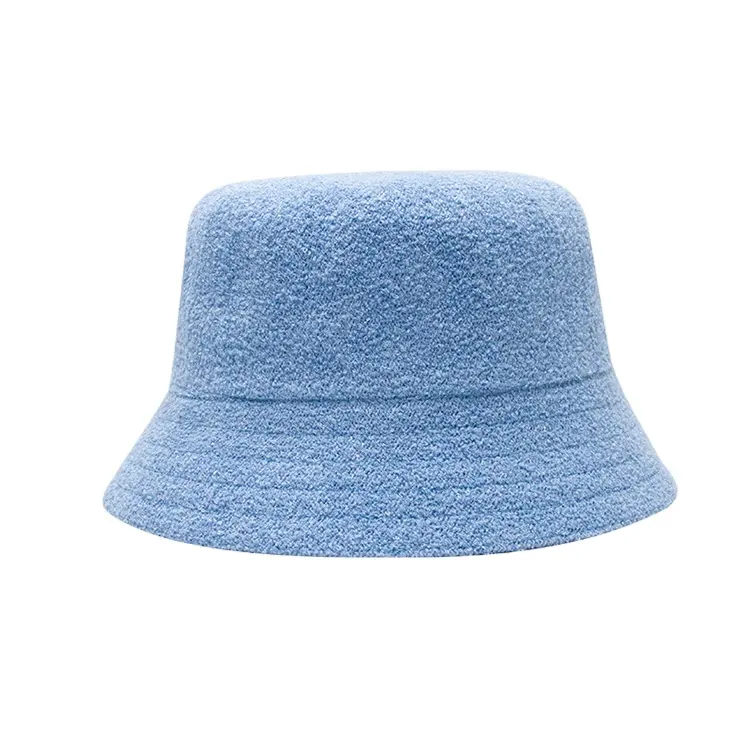 タオルバケツ帽子カスタムロゴレディースブランクフレンチリバーシブルテリー布