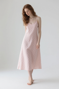 Cao cấp của phụ nữ <span class=keywords><strong>Midi</strong></span> Dress Puff tay áo và sâu v-cổ thiết kế cộng với kích thước làm bằng cotton Crepe phong cách giản dị - Product Image 2