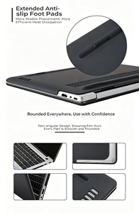 Funda protectora fina y ligera para ordenador portátil, carcasa dura con borde redondeado, disipación de calor, a prueba de golpes, para <span class=keywords><strong>MateBook</strong></span> - Product Image 3