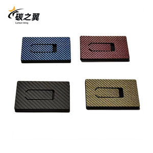 Carbon Wing Carbon Fiber <b>Card</b> <b>Holder</b> Minimalist Rfid Blocking Credit <b>Card</b> Storage Laser Printing Pattern - Product Image 1