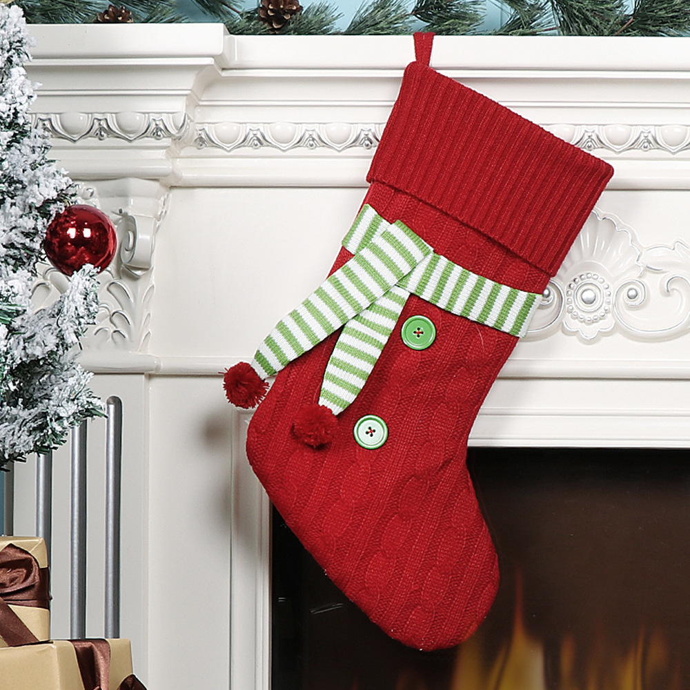 Scarf christmas stocking-red