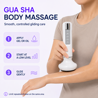 Masseur électrique Gua Sha personnalisé avec logo, prix d'usine, 10W, appareil portable de modelage corporel avec contrôle par bouton