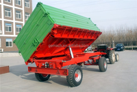 Haute qualité 5x8 hydraulique benne remorque tracteur agricole utiliser 24 \ "côtés 5,200lb essieu nouvelle Construction engrenages freins Agriculture