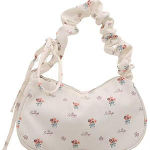 Sac à main en cuir PU mignon imprimé floral avec poignée supérieure et bandoulière pour femme - Product Image 2