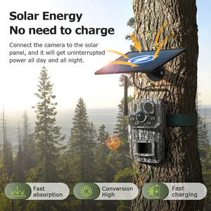 Caméra de chasse sur sentier solaire Regis 4G 3MP Triple PIR GPS Détection de mouvement <span class=keywords><strong>Vidéo</strong></span> en direct Vision nocturne IP66 pour la journée et la nuit - Product Image 5