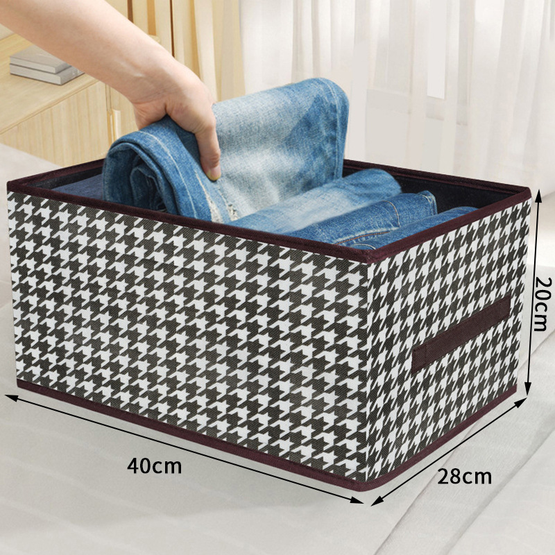 Caja de almacenamiento de ropa de pata de gallo - con tablero de PP plegable