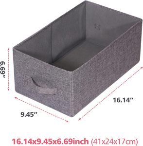 Large Capacity Vintage Foldable Clothing Storage <b>Box</b> Desktop Drawer Storage Basket for Office Europe <b>Wardrobe</b> Storage Bins Cube - Product Image 2