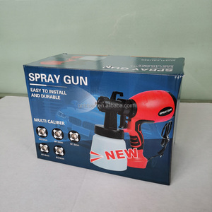 Kit de pulverizador de pintura inalámbrico eléctrico inalámbrico portátil de 18V, 2 uds., pistolas de pulverización de pintura de látex a base de agua alimentadas por batería, 800ml - Product Image 6