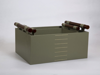 Cesta de almacenamiento de Y-92, organizador de archivos de oficina, decoración, soporte de almacenamiento, cesta de cuero, cesta colgante con mango