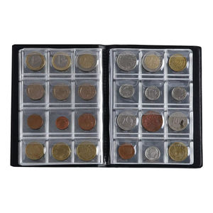 Collection de pièces de monnaie Album 120 poches-3 x 3cm/1.2x1.2 pouces porte-monnaie livre stockage de pièces de monnaie Album <span class=keywords><strong>argent</strong></span> Penny Pocket - Product Image 4