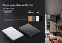 Tuya US Smart WiFi Wall Switch 1 Gang Tombol Mekanis Warna Kustom Bekerja Dengan SmartThings untuk Otomatisasi Kamar Tidur dan Dapur.