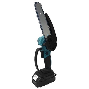Scie à chaîne portative rechargeable 21V 6 pouces pour élagage à une main, usage domestique et forestier, avec batterie au lithium - Product Image 1