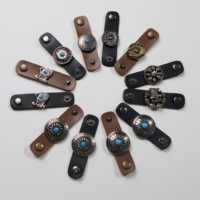 Conchos de ceinture occidentale en alliage de zinc sculptée par des animaux de style occidental Boucle en gros pour vêtements/sacs/chapeaux (logo personnalisé OEM)