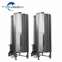 Réservoir de stockage en acier inoxydable de qualité alimentaire de 5000 L pour jus, lait, boissons et aliments liquides