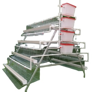 A tipo 3 niveles 4 niveles capacidad 96/120/128/160 pájaros huevo galvanizado pollo batería <span class=keywords><strong>jaula</strong></span> equipos de granja avícola para pollos - Product Image 2