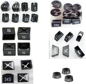 Customized Colors Numbers Clothing Plastic Size Marker <strong>Clip</strong> Tag for <strong>Hanger</strong> - Product Image 1