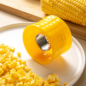 <b>Kitchen</b> <b>Accessories</b> Convenient Corn Peeling Tool Stainless Steel Corn Planer Plastic Corn Kernel Separator - Product Image 4