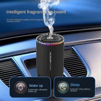 Diffuseur d'arômes intelligent portable pour voiture de luxe, 50 ml, sans eau, aromathérapie, LED changeant de couleur, 1 an