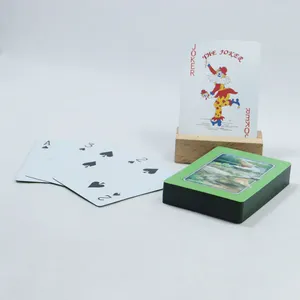 メーカーマジックポーカー印刷防水スペイン語トランプデッキ紙トランプカスタムゲームカード印刷