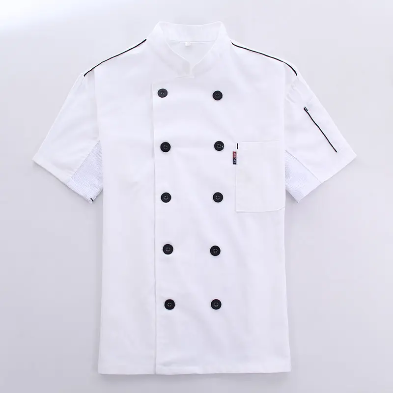 cook chef uniform hotel restaurant women chef jacket classical design short sleeve chef coat clothing unisex