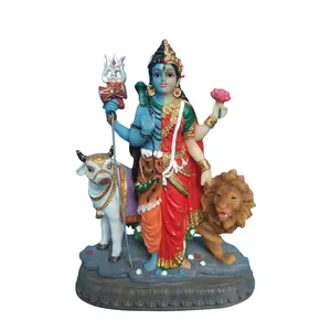Polyresin Hindu god Shiva Parwati Statue