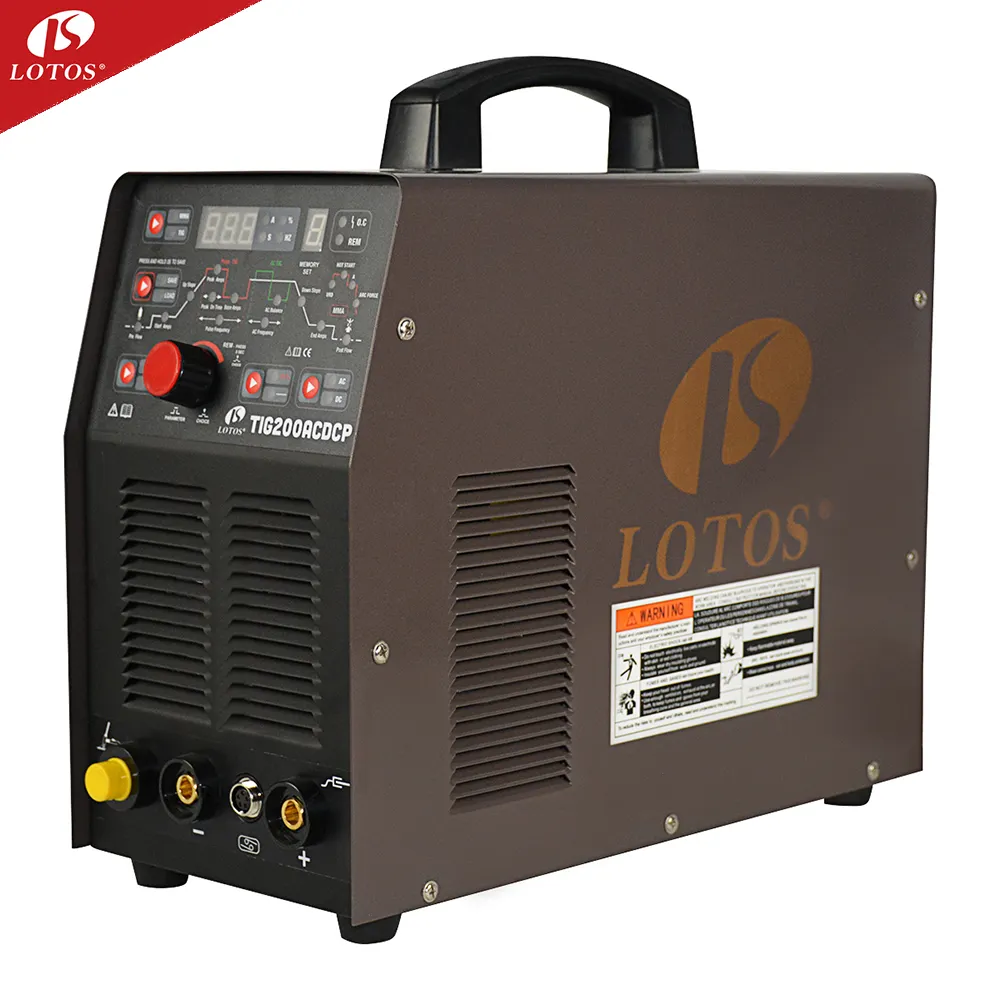 Lotos – soudeur TIG/STICK ac dc tig 200 ampères, 110v/220v, onduleur 9mm, machine de soudage en aluminium portable