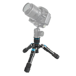 BEXIN chân máy di động Chân máy du lịch Trọng lượng nhẹ đứng máy tính bảng video mini ba chân hỗ trợ không có đầu bóng - Product Image 1