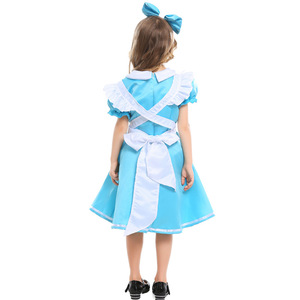 Disfraz de <span class=keywords><strong>Halloween</strong></span> para Niñas, Disfraz de Anime de Alicia en el País de las Maravillas, Vestido Azul de Fiesta, Disfraz de Alicia en el País de las Maravillas, Disfraz de Sirvienta Lolita para Niñas - Product Image 5