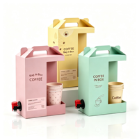 Sac de café en carton avec robinet distributeur 1L 2L 3L 5L – Emballage jetable pour boissons et jus à emporter pour cafés et restaurants