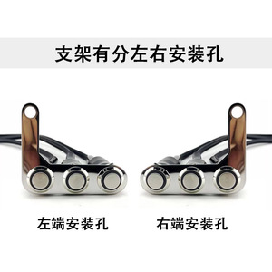 Interruptor de Motocicleta Mochi, Soporte Metálico Retro de Tres Orificios con Luces Azules, Rojas y Verdes para Modificación de Motocicletas - Product Image 2