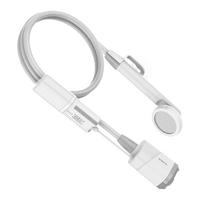 Ensemble de douche musulman d'extérieur portable de camping d'été de grande capacité 90 minutes de temps de travail rechargeable en plastique