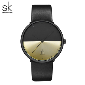 <b>Couple</b> Watch Two Tone <b>Matching</b> Three Hands Quartz Watch Waterproof Genuine Leather Strap for Daily Pair Wrist Watch - Product Image 3