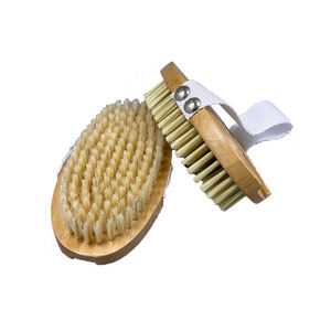 Cepillo de baño de madera para lavar la piel, cerdas de Sisal Natural, exfoliación para celulitis, cepillo corporal de limpieza para piel ligera, marco de bambú - Product Image 5