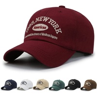 Chapeau en pur coton de haute qualité avec broderie 3D Madison Square Baseball Sun Duckbill