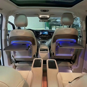 Table pliante pour siège arrière <span class=keywords><strong>Mercedes</strong></span> Benz Vito V-Class W447 V220 V250 Metris 2016-2024 avec chargeur sans fil et porte-gobelet, bureau mobile - Product Image 1