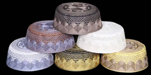 Gorra musulmana Kufi musulmana al por mayor/gorra de oración sombrero islámico turbante Uae étnico Vintage plano redondo gorra de <span class=keywords><strong>hombre</strong></span> - Product Image 4