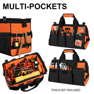 صندوق أدوات محمول مخصص للتنظيم والتخزين، حقيبة أدوات كبيرة، حقيبة أدوات تكتيكية متينة بسحاب كبير، صندوق أدوات للسفر - Product Image 3