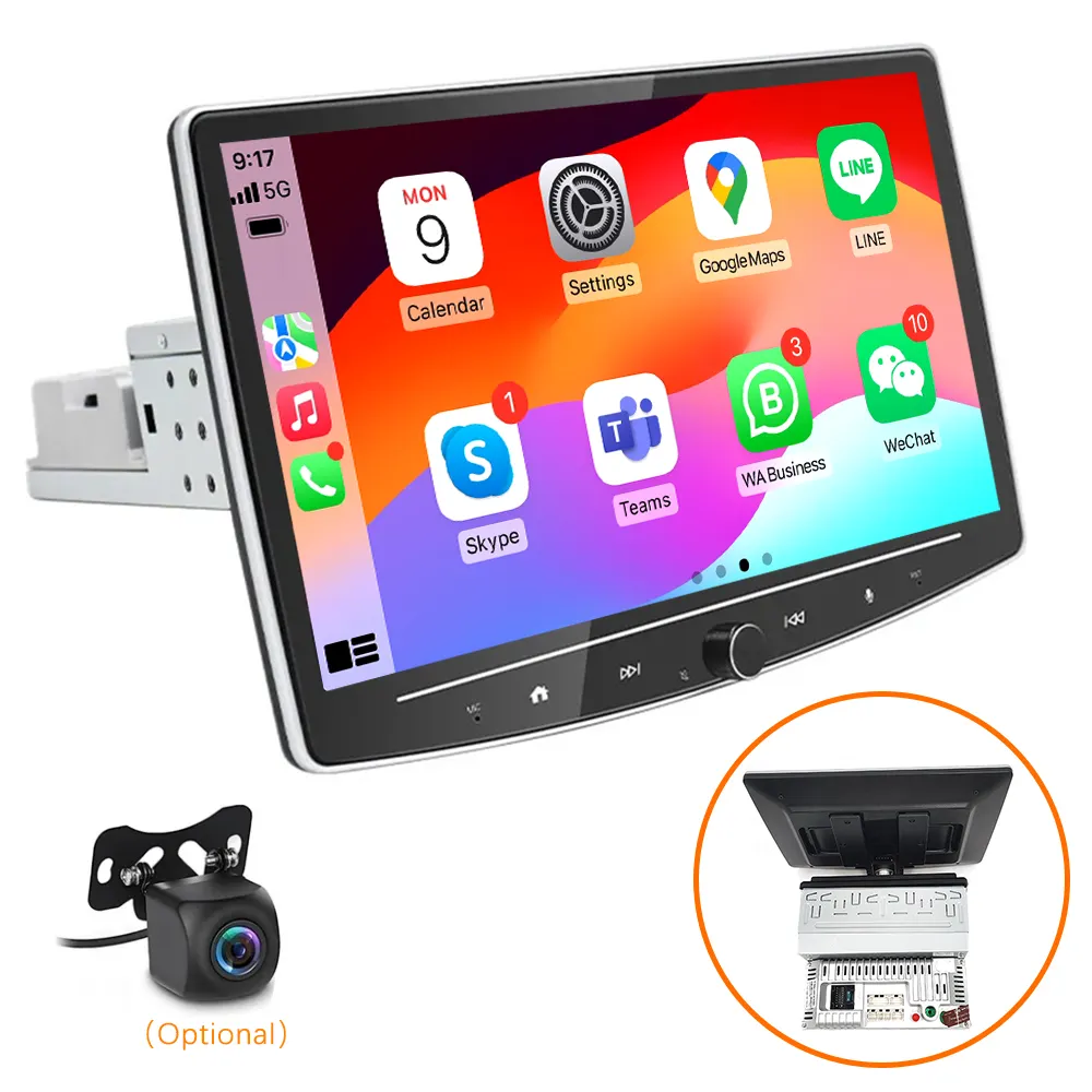 10,1 zoll universaler android-carplay-player 1 din gps auto-multimedia touchscreen auto-dvd-player für stereo radio audio play