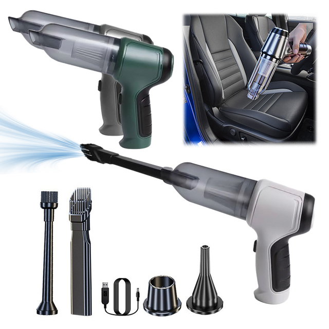 Handheld Car Vacuum Cleaner Cordless With High Power Vacuum Cleaner & Air Duster, Mini Hand Held Vacuum Cleaner for Car Home