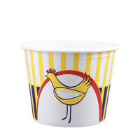 Emballage alimentaire jetable 130 oz, seau/boîte à poulet frit à emporter en papier