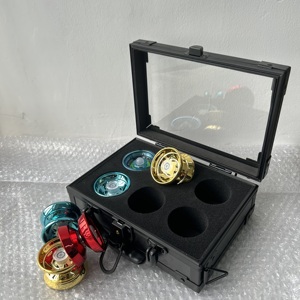 Estuche de Almacenamiento de Aluminio, Exhibición de Colección, Acrílico Personalizado, con Asa Retráctil y Ruedas para Monedas/Tarjetas/Yoyos - Product Image 4