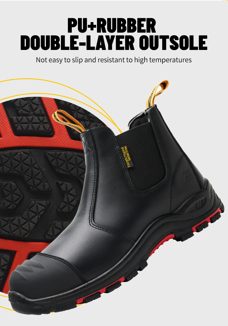 L607 ZG Brand New Stylish Steel Toe Work Boots - Safety Shoes